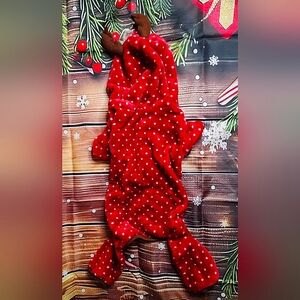 Luv Gear Dog PET Christmas Sweater Pajamas Size Large REINDEER Antlers